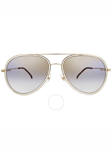 Carrera Silver Pilot Unisex Sunglasses CARRERA 1044/S 0HAM/1V 57 - CARRERA - BALAAN 1