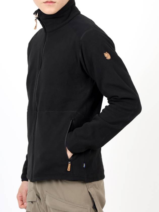 Men's Sten Fleece Zip-up Jacket Black - FJALL RAVEN - BALAAN 3