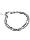 Two Line Beads Surgical Chain Bracelet Silver - BASSCLEF - BALAAN 1