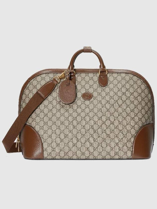 Interlocking GG Supreme Canvas Leather Duffel Bag 739726 92THG 8563 - GUCCI - BALAAN 1