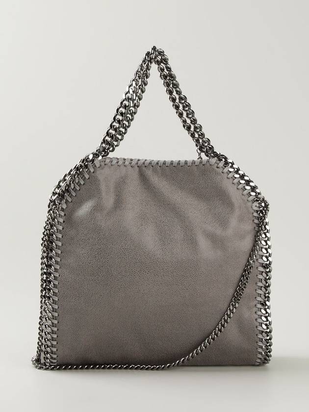 silver Falabella mini tote bag light gray - STELLA MCCARTNEY - BALAAN 4