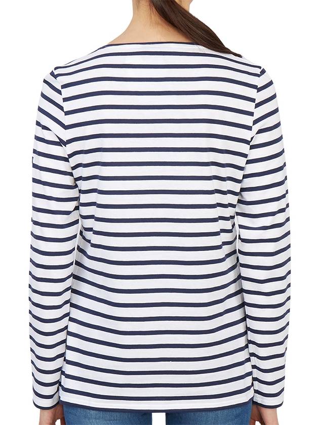 Minquiers Striped Long Sleeve T-Shirt Navy - SAINT JAMES - BALAAN 5