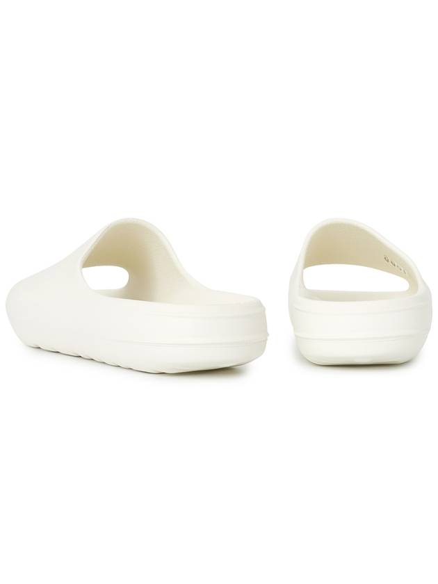 Men's Embossed Logo Flat Slippers White - REPRESENT - BALAAN 7