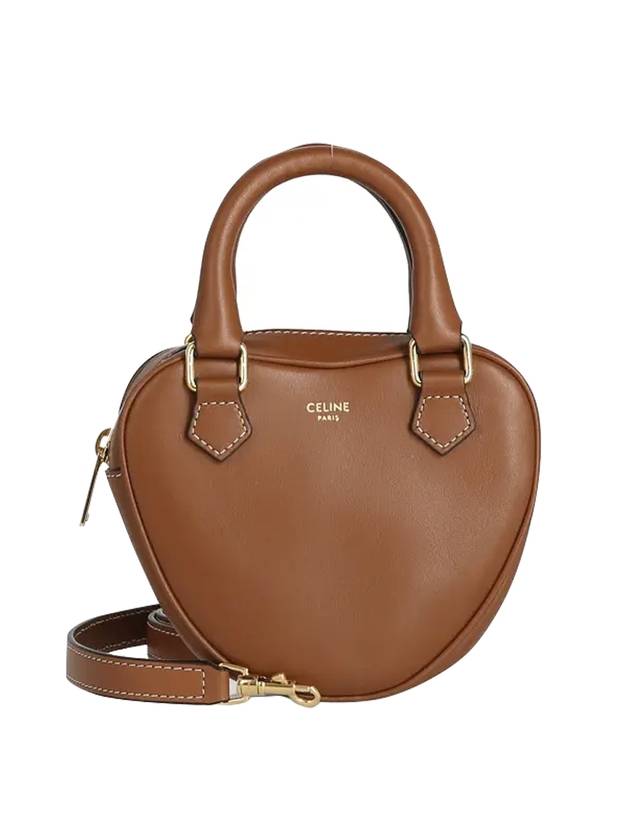 Heart Petite Cross Bag Tan Shell - CELINE - BALAAN 1