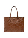 GG Matelasse Leather Medium Tote Bag Brown - GUCCI - BALAAN 1