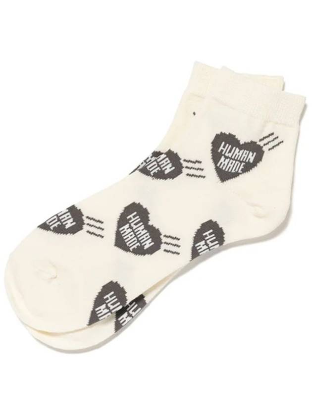 Heart Short Socks Gray HM28GD063 - HUMAN MADE - BALAAN 3