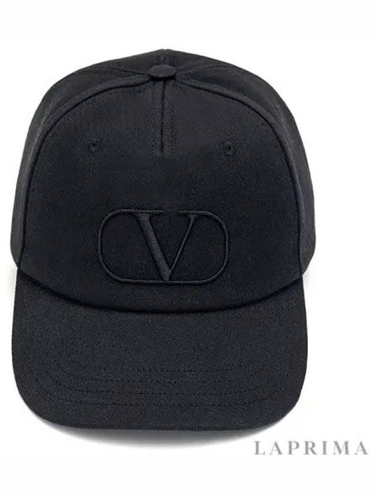 logo embroidered ball cap black - VALENTINO - BALAAN.
