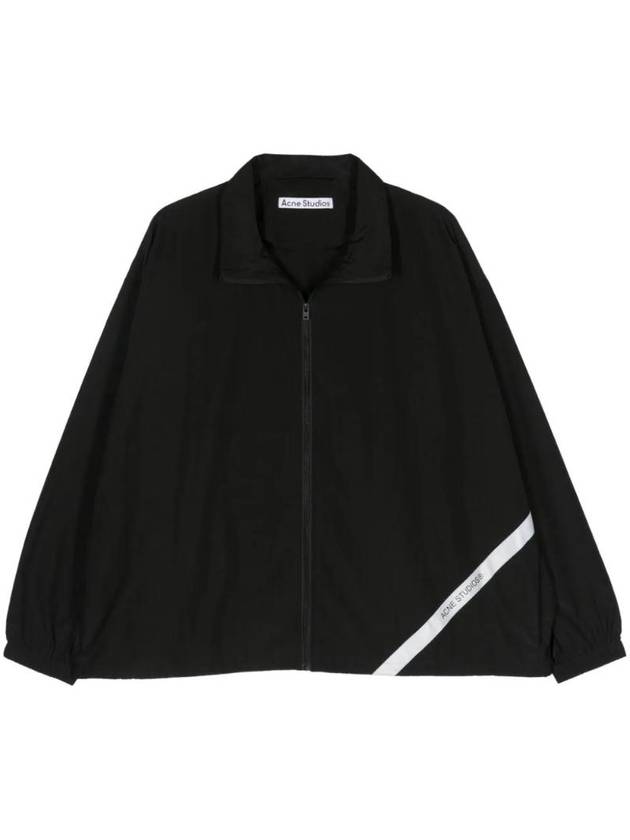 Ripstop Lightweight Zip-Up Jacket Black - ACNE STUDIOS - BALAAN 1