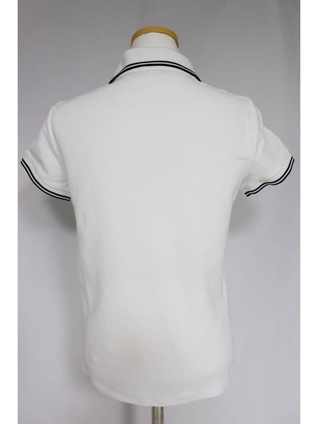 Big logo patch women s collar t shirt white - MONCLER - BALAAN 6