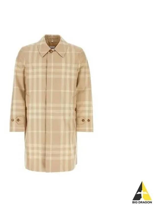 Women s Check Pattern Trench Coat Beige 8068660 - BURBERRY - BALAAN 1