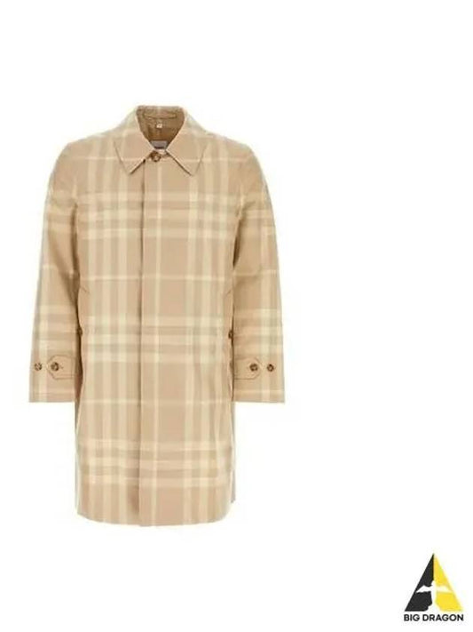 Women s Check Pattern Trench Coat Beige 8068660 - BURBERRY - BALAAN 1