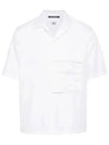 Metropolis Gabardine Short Sleeve Shirt White - CP COMPANY - BALAAN 2