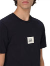 30/1 Jersey Logo Short Sleeve T-Shirt Navy - CP COMPANY - BALAAN 4