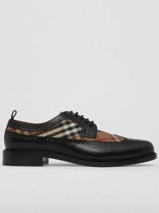 Vintage check panel derby beige black - BURBERRY - BALAAN 2