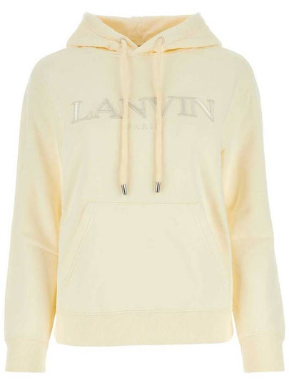 Classic Embroidered Paris Hoodie White - LANVIN - BALAAN 2