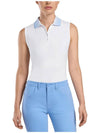 Pleated Polo Sleeveless White - G/FORE - BALAAN 3