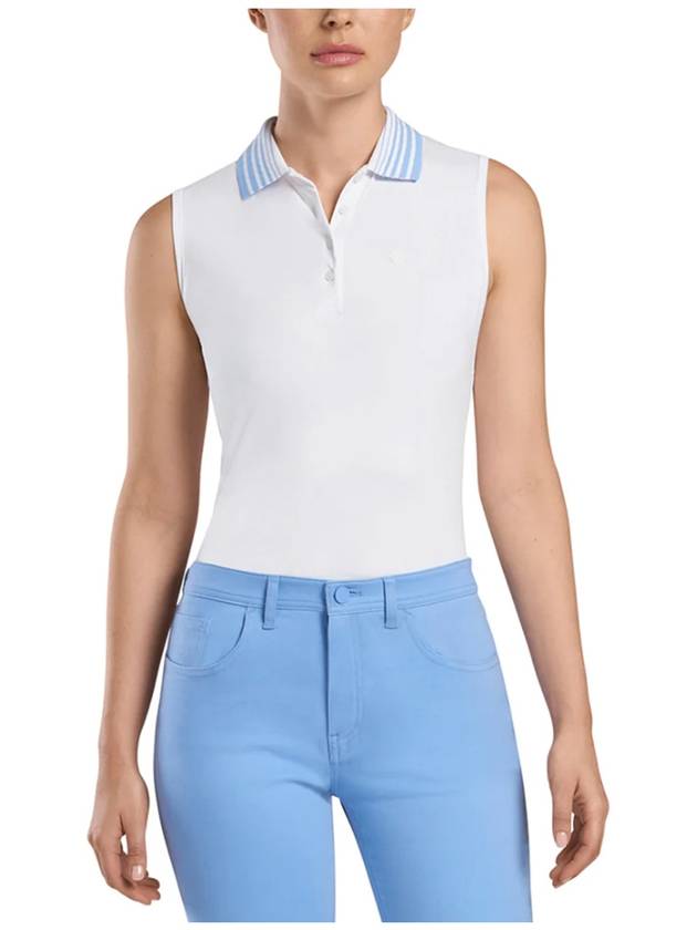 Pleated Polo Sleeveless White - G/FORE - BALAAN 3