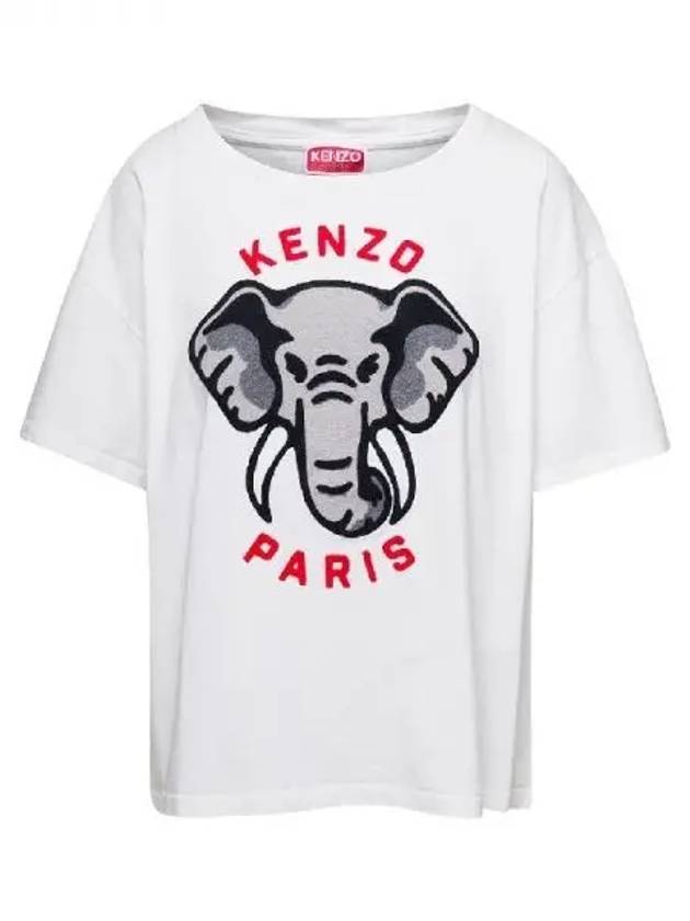 Elephant logo short sleeve t shirt - KENZO - BALAAN 1