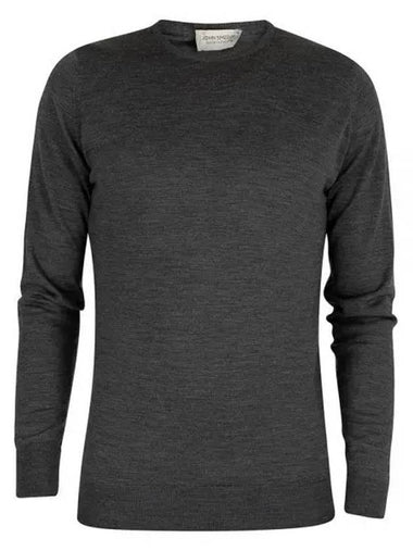 Marcus Charcoal Crew Neck Knit - JOHN SMEDLEY - BALAAN 1