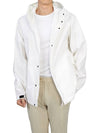 Metropolis Hooded Jacket White - CP COMPANY - BALAAN 7