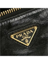 Re-Edition 2002 Small Leather Shoulder Bag Black - PRADA - BALAAN 6