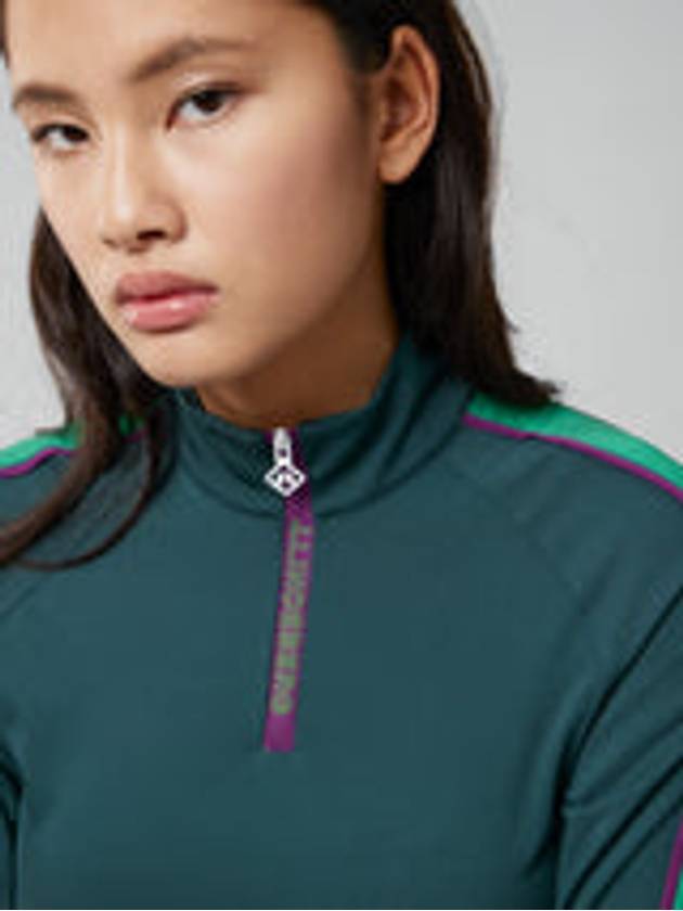 Kora Mid Layer Long Sleeve T-Shirt Green - J.LINDEBERG - BALAAN 5