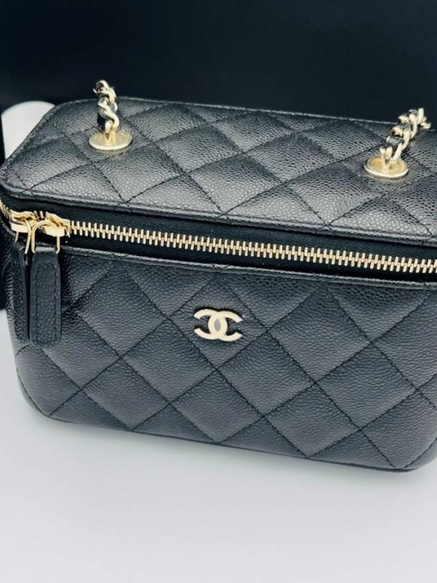 Classic Caviar Vanity Cross Bag Gold Plated Black - CHANEL - BALAAN 10