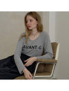 Soft Long Sleeve Logo T-shirt GRAY - AVANT-G - BALAAN 2