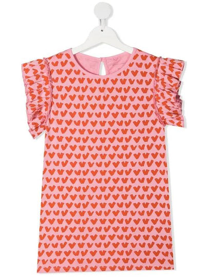 Kids Women Heart Print T Shirt 602649 SQJD3 H503 - STELLA MCCARTNEY - BALAAN 2