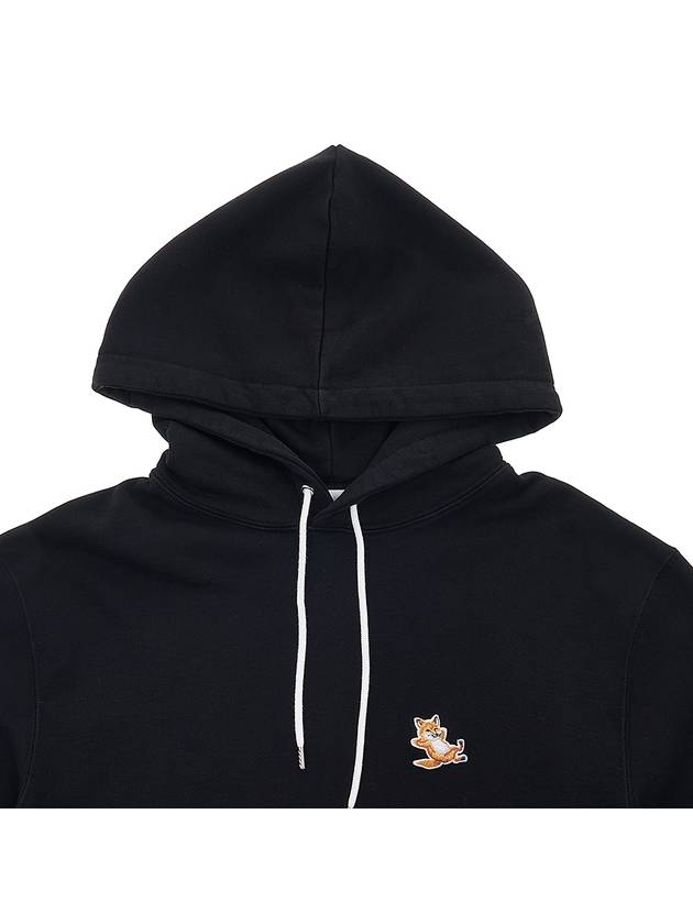 Chillax Fox Patch Classic Hoodie Black - MAISON KITSUNE - BALAAN 4