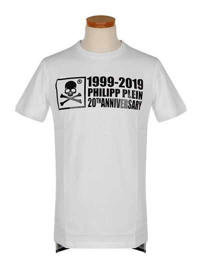 20th Anniversary Crew Neck Cotton Short Sleeve T-Shirt White - PHILIPP PLEIN - BALAAN 2