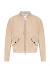 Boxy Fit Jacket Beige - AMI - BALAAN 2