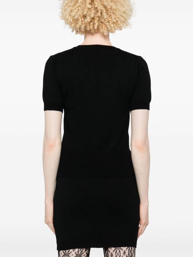 Bea Ribbed Knit Top Black - VIVIENNE WESTWOOD - BALAAN 3