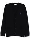 Maison Kitsune Bold Fox Head Patch Men s Wool Cardigan NM00506 P480 - POLO RALPH LAUREN - BALAAN 2