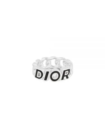 R2171HOMST 992 Italic Chain Link Ring - DIOR - BALAAN 1