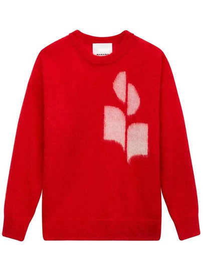 Drany Logo Mohair Knit Top Red - ISABEL MARANT - BALAAN 2