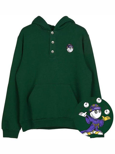 Green With Henry Hooded Sweatshirt M 7686 FRS - MALBON GOLF - BALAAN 1