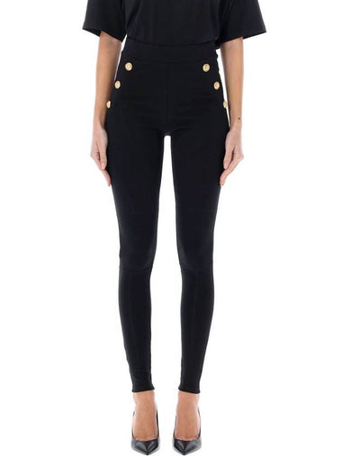 Balmain Knit Leggings With 6 Buttons - BALMAIN - BALAAN 1