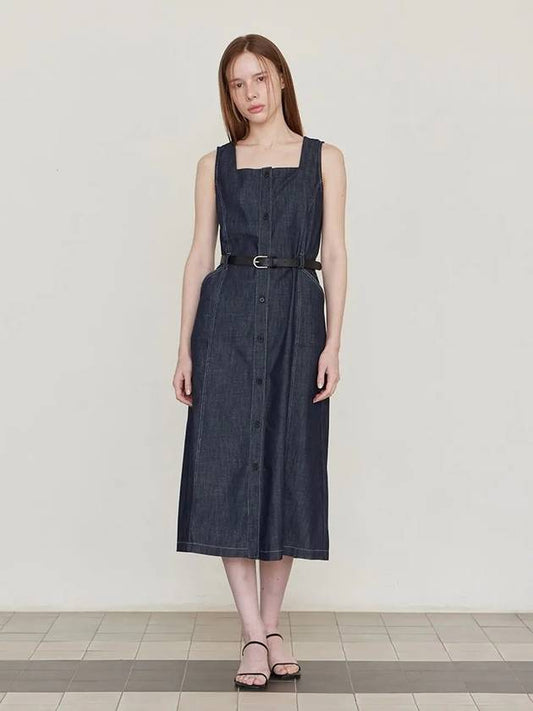 Nonfade Denim Long Dress Indigo - LESEIZIEME - BALAAN 1