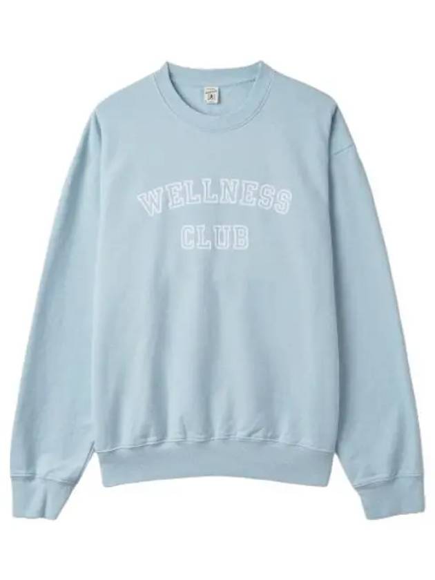 Wellness Club Sweatshirt Light Blue T Shirt - SPORTY & RICH - BALAAN 1