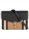 House Check Leather Macken Chain Cross Bag Black - BURBERRY - BALAAN 2