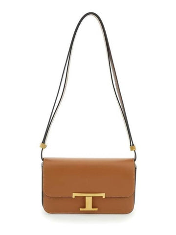 T Timeless Shoulder Bag Brown - TOD'S - BALAAN 1