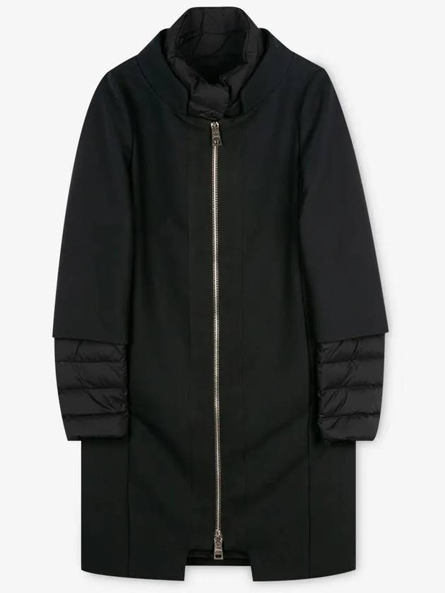 Women's Layered Black Padded Coat CA0169D 33600 9300 - HERNO - BALAAN 3