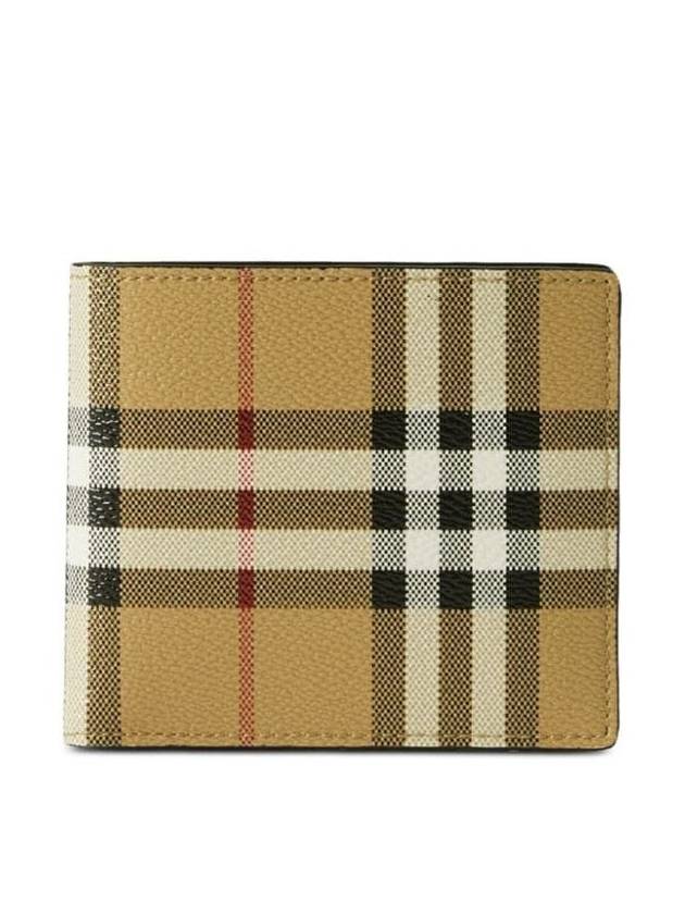 Check Motif Half Wallet Beige - BURBERRY - BALAAN 2