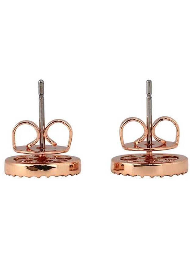 Miller Crystal Stud Earrings Rose Gold - TORY BURCH - BALAAN 6