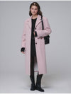 Single breasted Wool long coat Pink - OPENING SUNSHINE - BALAAN 1