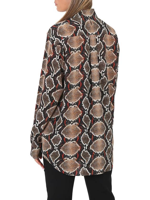 Python Skin Print Button Shirt - BURBERRY - BALAAN 4