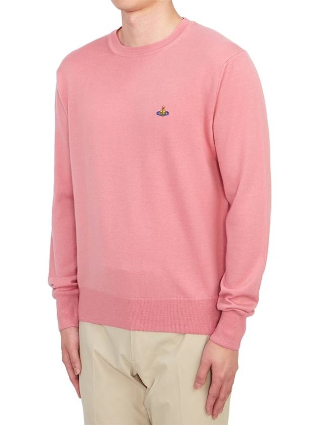 Embroided Logo Merino Wool Knit Top Pink - VIVIENNE WESTWOOD - BALAAN 3