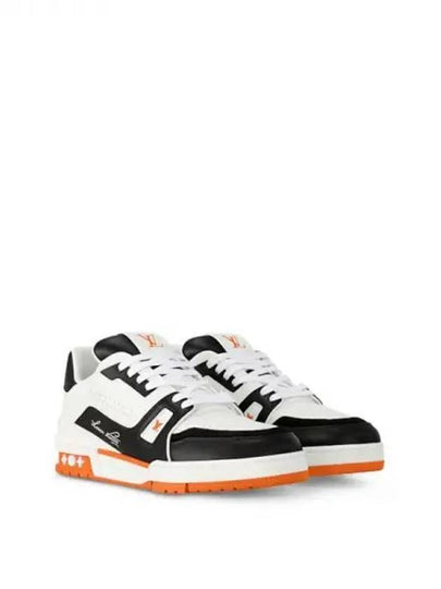 LV Trainer Low Top Sneakers Orange - LOUIS VUITTON - BALAAN 2