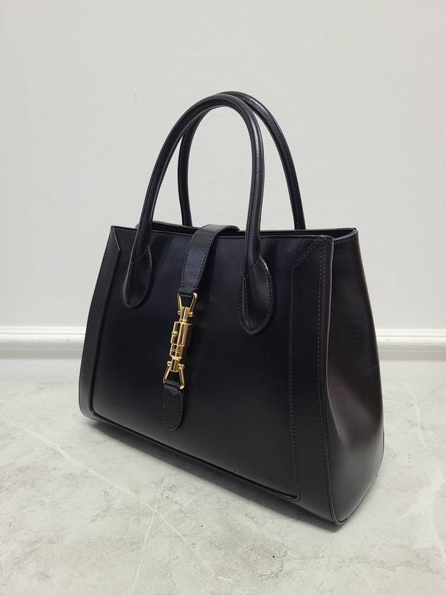 Black Jackie 1961 Leather Medium Tote Bag - GUCCI - BALAAN 3